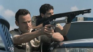 Встреча главных героев сериала Ходячие мертвецы